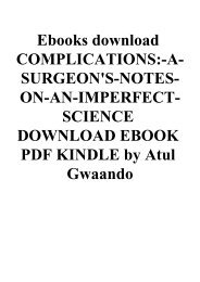 Complications Atul Gawande Ebook